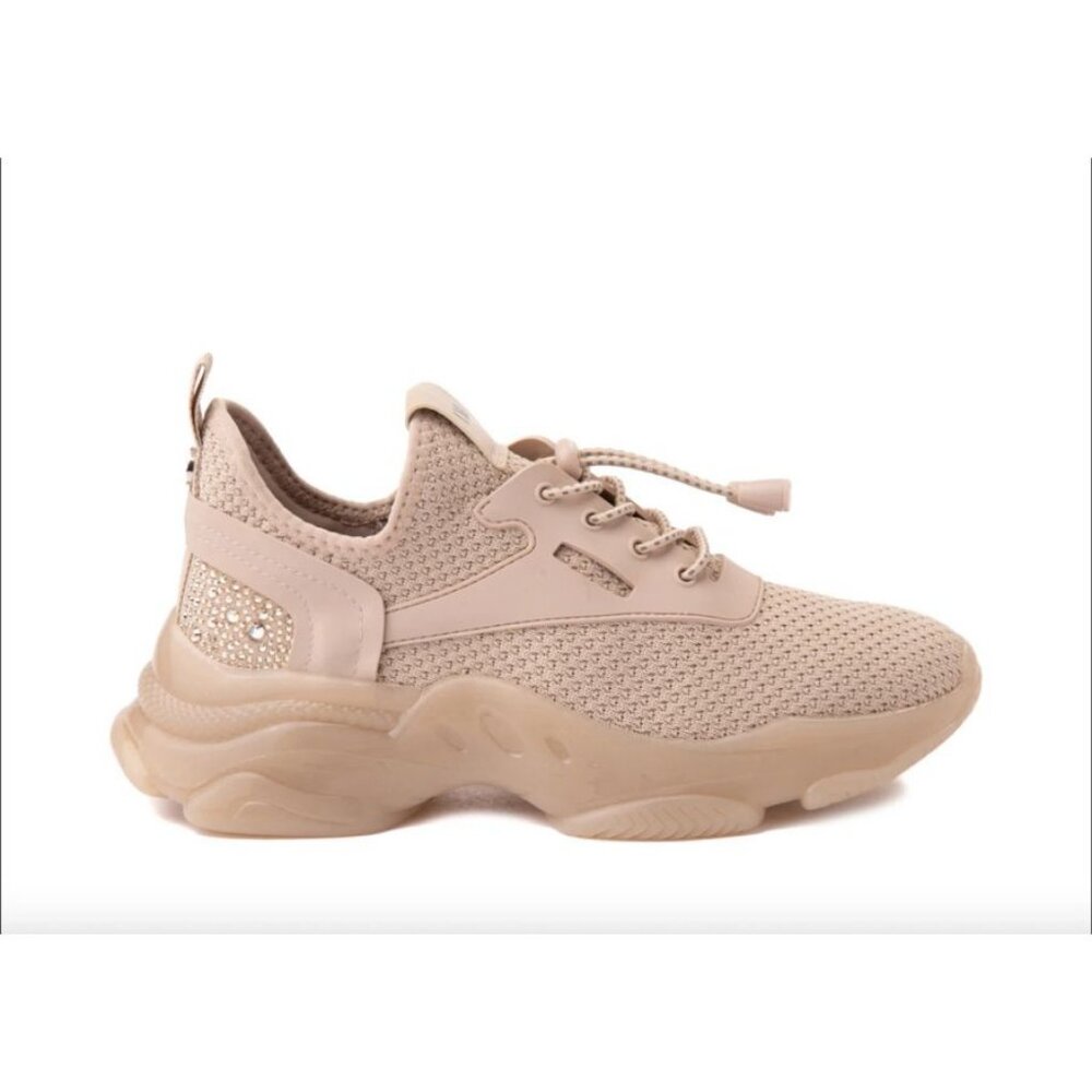 Steve Madden Nude Rhinestone Embellished Sneakers 10